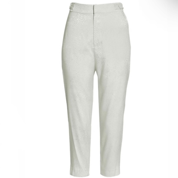 NEW EQUIPMENT TONAL SNAKESKIN PRINT CROPPED PANTS - Picture 9 of 9